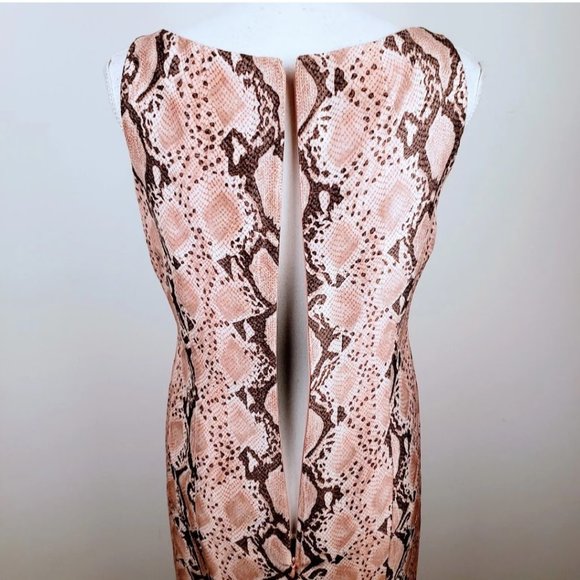 KAY UNGER Dress Blazer Suit Set, Pink Black 100% Silk Snakeskin Pattern Career 8 - Picture 6 of 15